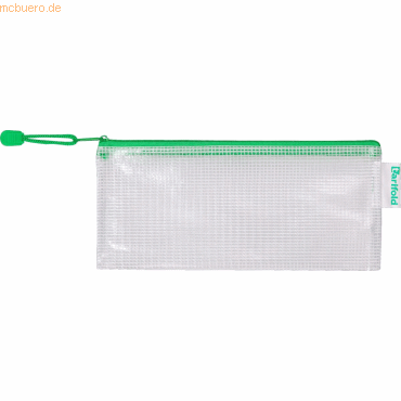 Tarifold Reißverschlusstasche PVC grün DL 250x215mm VE=8 Stück von Tarifold