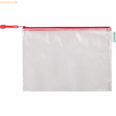 Tarifold Reißverschlusstasche PVC rot A4 330x240mm VE=8 Stück von Tarifold