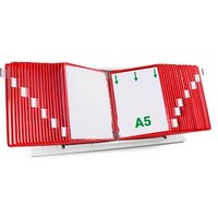 tarifold Sichttafelsystem 435403 DIN A5 rot mit 40 St. Sichttafeln tarifold Sichttafelsystem 435403 DIN A5 rot mit 40 St. Sichttafeln von Tarifold