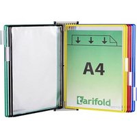 tarifold Wand-Sichttafelsystem 414609 DIN A4 farbsortiert mit 10 St. Sichttafeln von Tarifold
