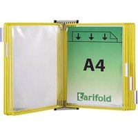 tarifold Wand-Sichttafelsystem DIN A4 gelb mit 10 St. Sichttafeln von Tarifold