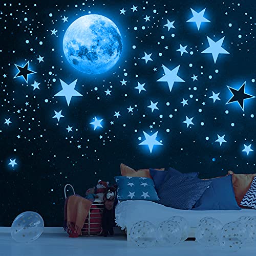 Tarklanda 1175 Stück Leuchtsticker Wandtattoo Leuchtsterne Selbstklebend Kinderzimmer Wandsticker Mond und Sterne Fluoreszierend Wandaufkleber, Aufkleber Für Kinderzimmer Mädchen Dekorative Tarklanda 1175 Stück Leuchtsticker Wandtattoo Leuchtsterne Selbstklebend Kinderzimmer Wandsticker Mond und Sterne Fluoreszierend Wandaufkleber, Aufkleber Für Kinderzimmer Mädchen Dekorative von Tarklanda