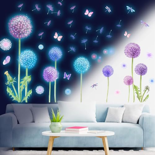 Tarklanda Wandtattoo Löwenzahn Leuchtsterne Leuchtaufkleber Pusteblume Schmetterling Pflanzen Blumen Bunt Leuchtsticker Wandsticker Leuchtend Wandaufkleber für Kinderzimmer Schlafzimmer Wanddeko Blau Tarklanda Wandtattoo Löwenzahn Leuchtsterne Leuchtaufkleber Pusteblume Schmetterling Pflanzen Blumen Bunt Leuchtsticker Wandsticker Leuchtend Wandaufkleber für Kinderzimmer Schlafzimmer Wanddeko Blau von Tarklanda