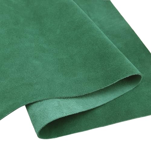 Veloursleder, 1,5 mm, weiches echtes Rindspaltleder, Wildledermaterial, für Lederarbeiten, Nähzubehör (TF-Blau, 30,5 x 20,3 cm) von Tas Trost