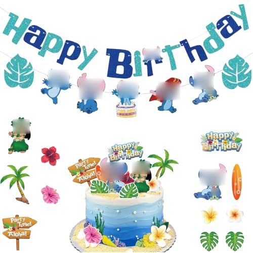 14 Stück Stit-ch Kuchen Deko,Deko Geburtstag Männer Mädchen Cartoons Kuchen Topper Set mit Happy Birthday Banner Stitck Geburtstagsdeko für Birthday Party Dekoration Blue Cake Toppers 14 Stück Stit-ch Kuchen Deko,Deko Geburtstag Männer Mädchen Cartoons Kuchen Topper Set mit Happy Birthday Banner Stitck Geburtstagsdeko für Birthday Party Dekoration Blue Cake Toppers von Tashce