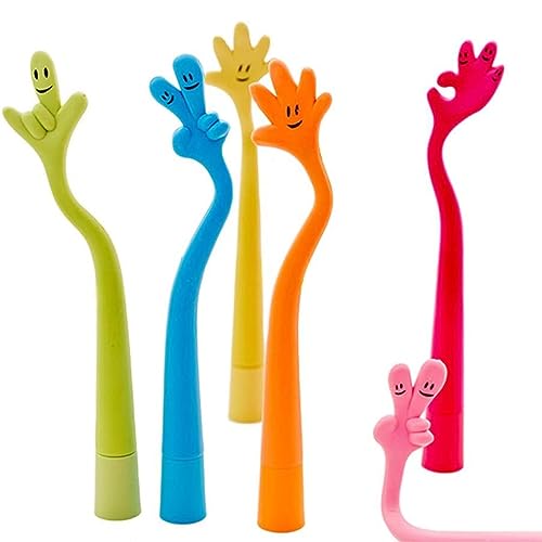 Tashce 24 Stück Niedliche Stifte aus Silikon im Hand-Design, Lustige Cartoon Stifte, Biegbar, Finger-Kugelschreiber für Kinder, Schule, Büro, Familie, Gastgeschenk Tashce 24 Stück Niedliche Stifte aus Silikon im Hand-Design, Lustige Cartoon Stifte, Biegbar, Finger-Kugelschreiber für Kinder, Schule, Büro, Familie, Gastgeschenk von Tashce