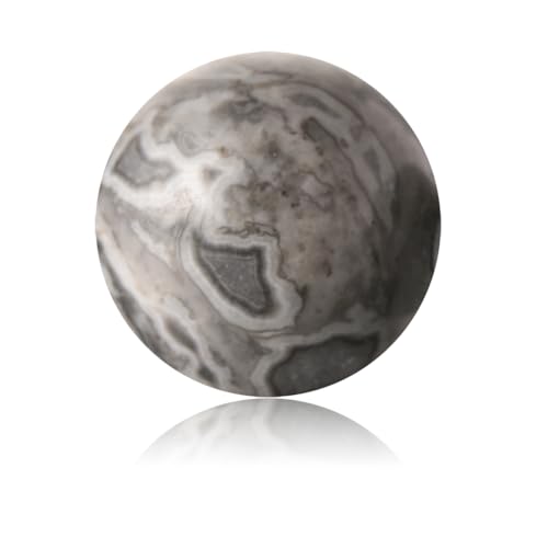 100 Stück Naturstein, 8 mm, Achat, rund, lose Edelsteine, glatte Perlen mit Loch für Halsketten, Armbänder, Ohrringe, mit gratis Kristall-Stretchschnur (Kartenstein) von Tashidelek
