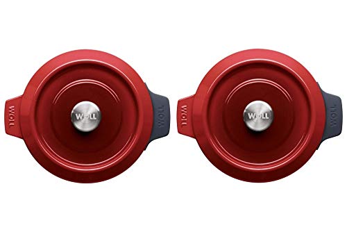 Woll Iron Mini-Kasserolle mit Deckel Ø 10 cm, 5 cm hoch, 0,3 Liter 2 er Set Chili Red Woll Iron Mini-Kasserolle mit Deckel Ø 10 cm, 5 cm hoch, 0,3 Liter 2 er Set Chili Red von Tassorm