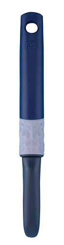 Tasty Pendelschäler aus Edelstahl mit Soft-Touch Griff – Perfekt für müheloses Schälen von Obst und Gemüse, spülmaschinengeeignet, Grau/Blau/Silber von Tasty