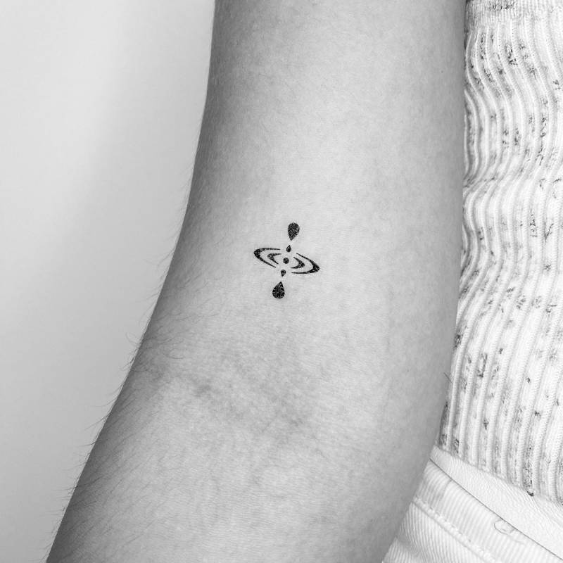 Achtsamkeitssymbol Temporäres Tattoo | 3Er Set von Tatteco