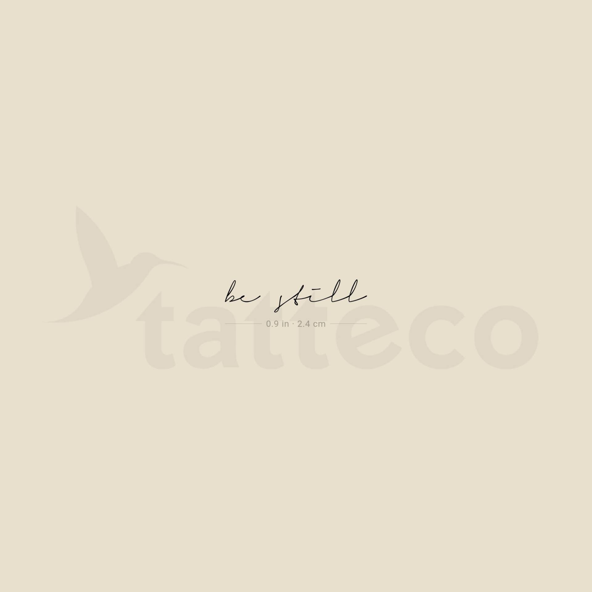 Be Still Temporäres Tattoo | 3Er Set von Tatteco