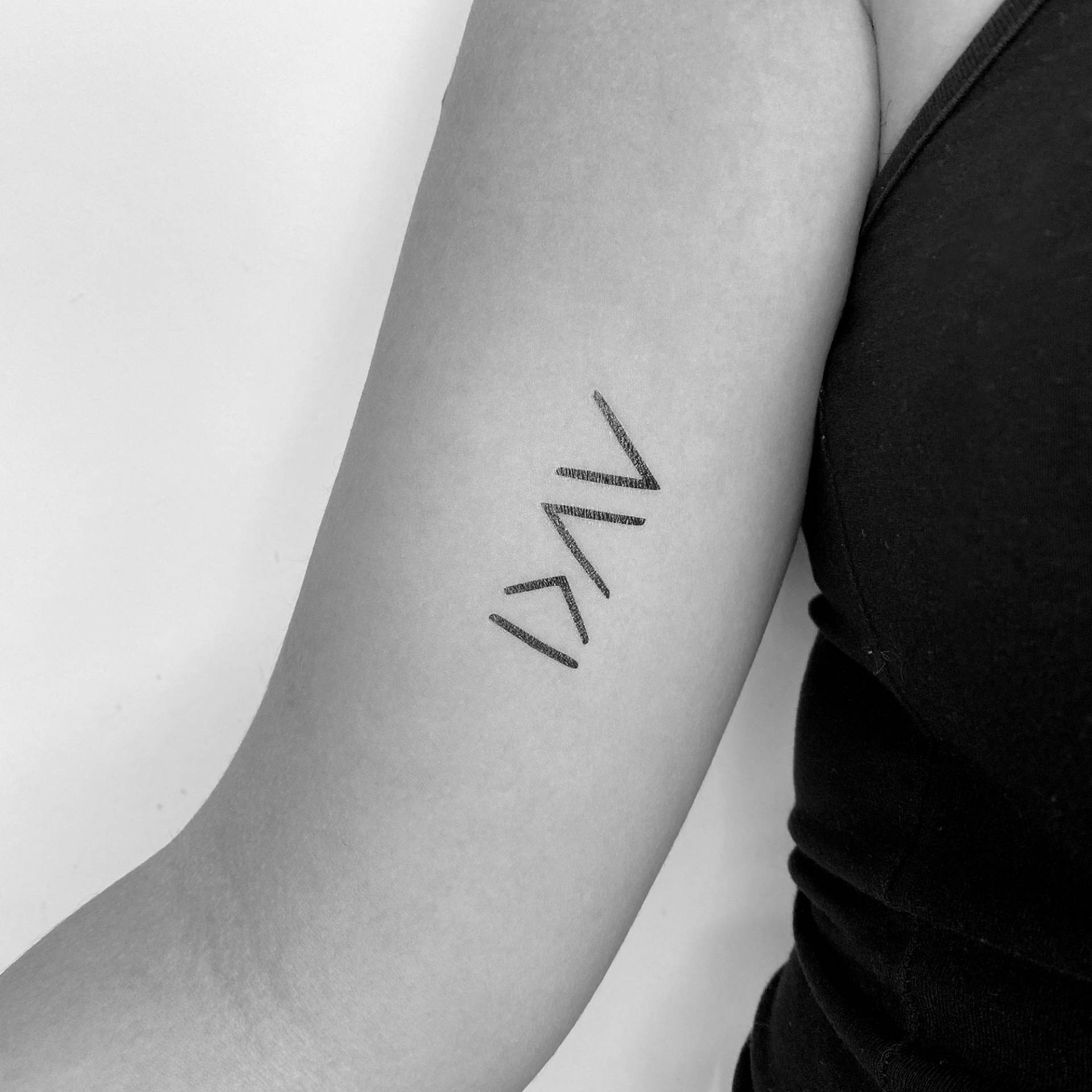 I Am Greater The Highs & Lows Symbol Temporäres Tattoo | 3Er Set von Tatteco