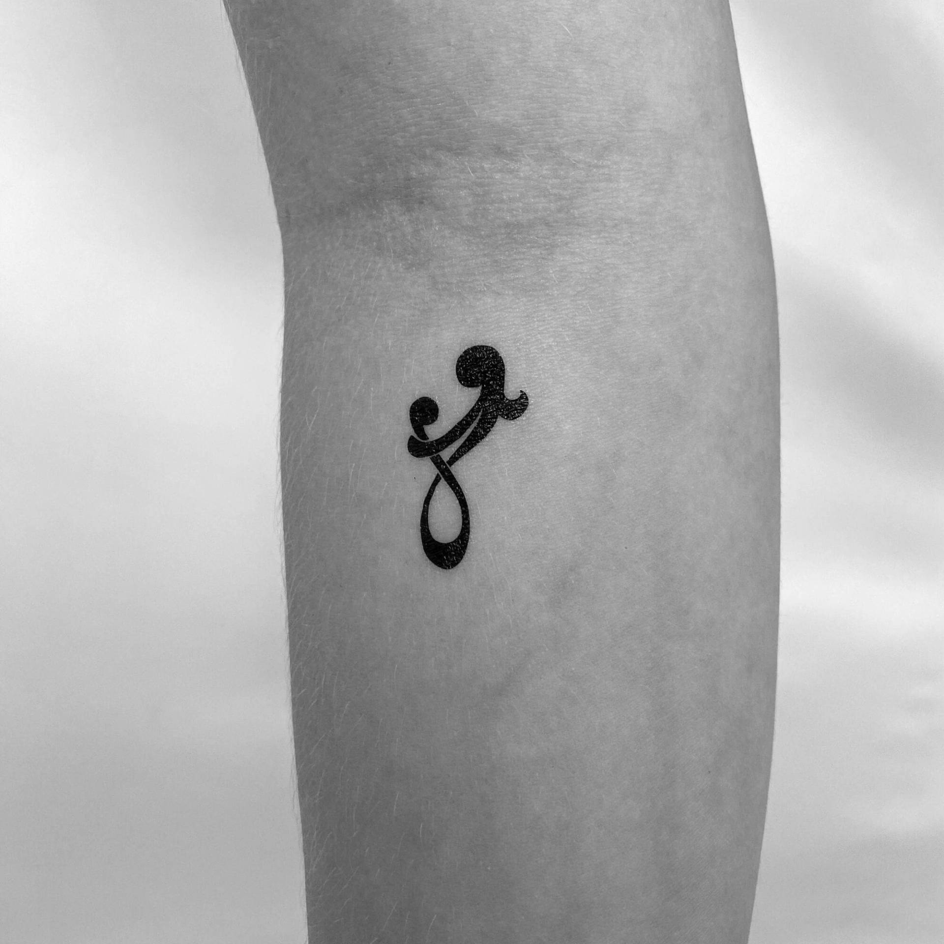 Infinity Mutter Und Sohn Symbol Temporäres Tattoo | 3Er Set von Tatteco
