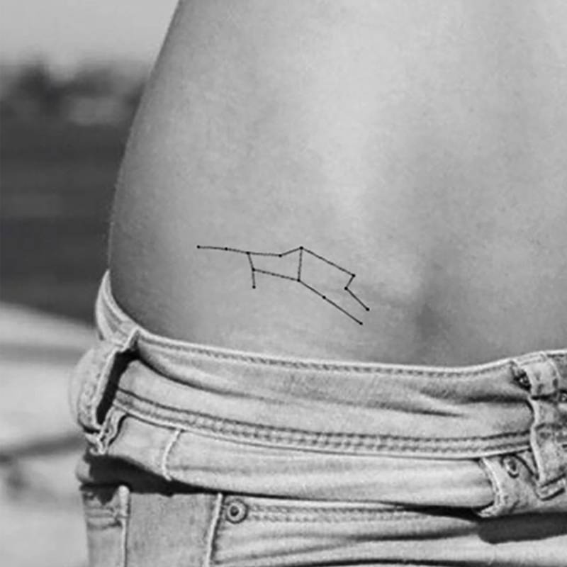Jungfrau Sternbild Temporäres Tattoo | 3Er Set von Tatteco