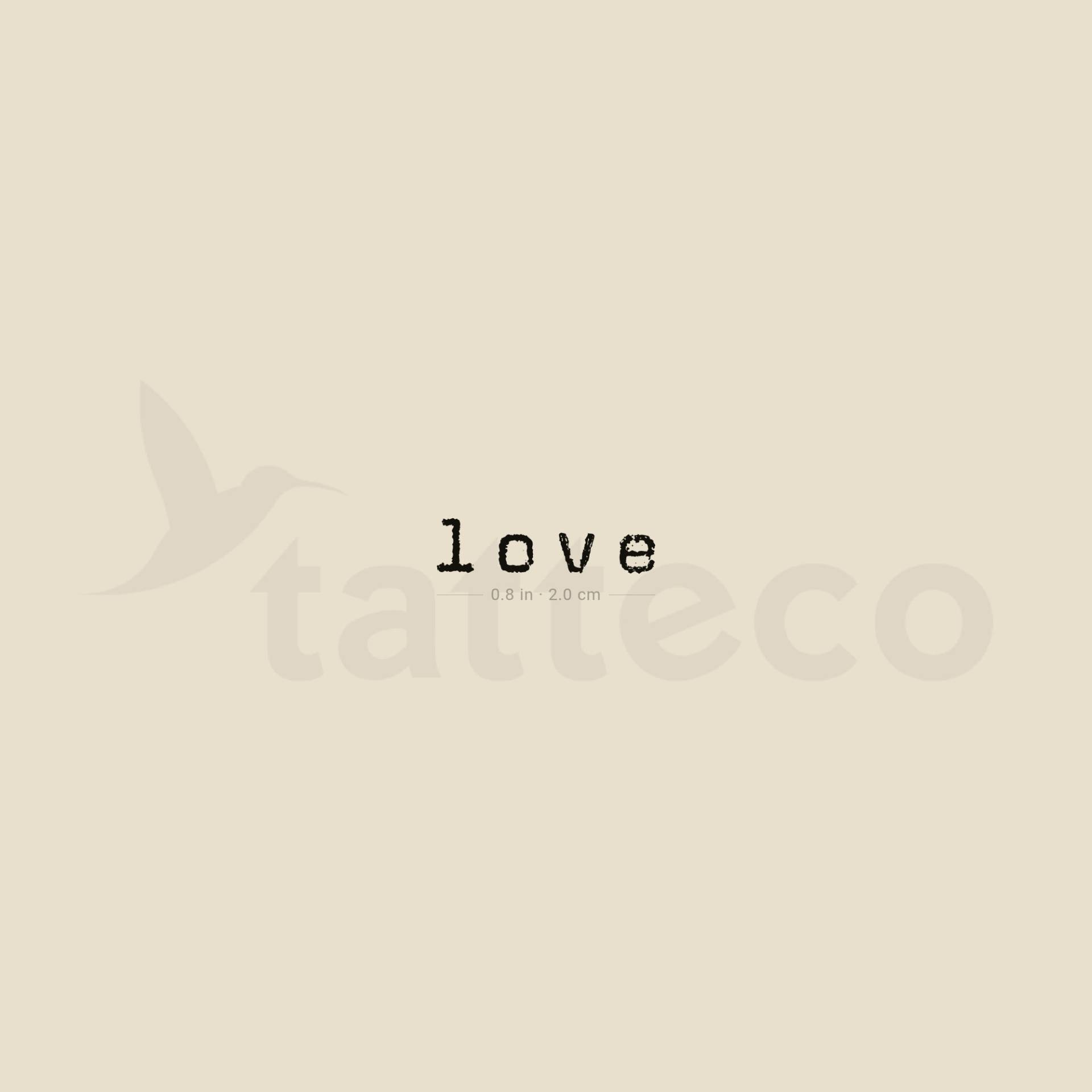 Liebe Temporäres Tattoo | 3Er Set von Tatteco