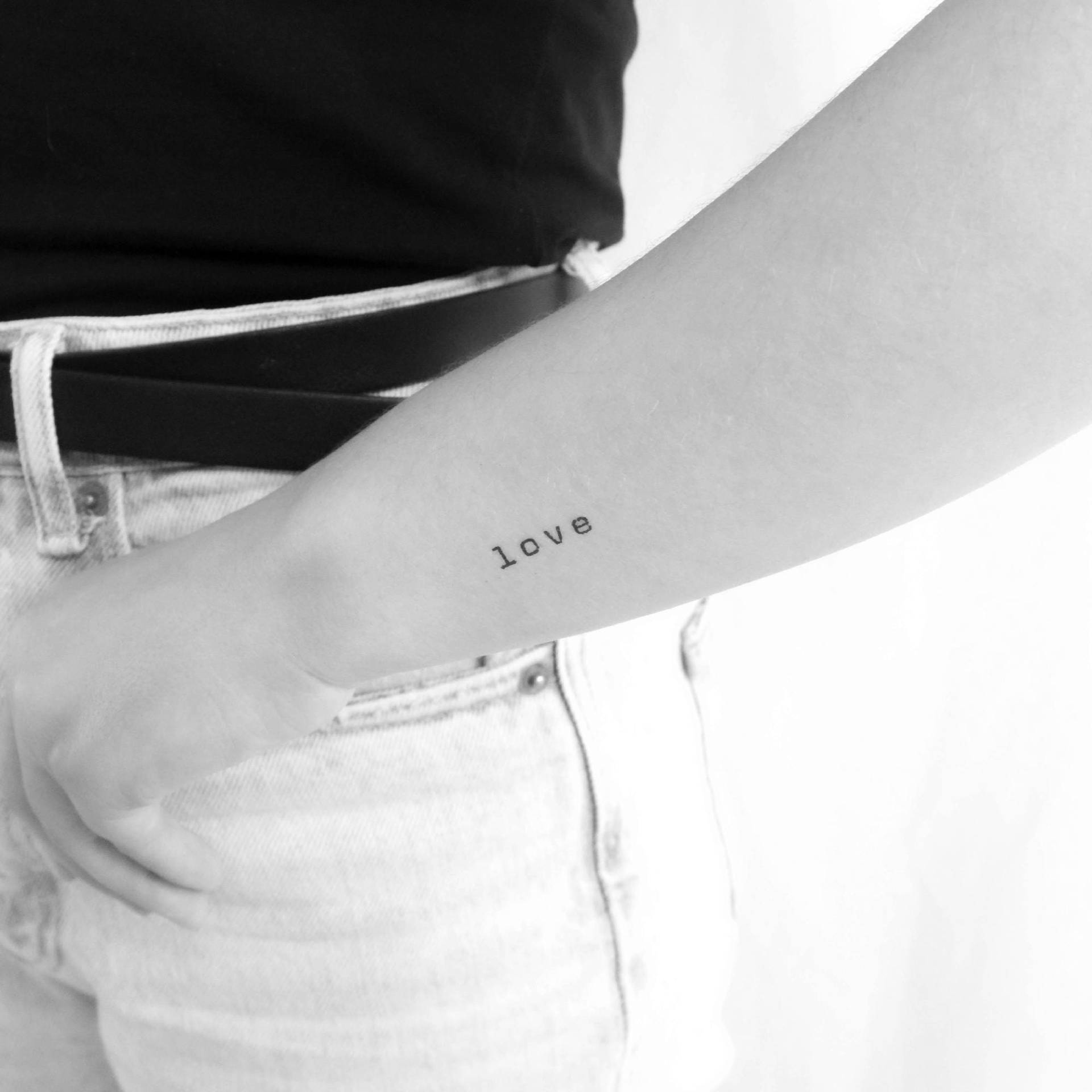 Liebe Temporäres Tattoo | 3Er Set von Tatteco