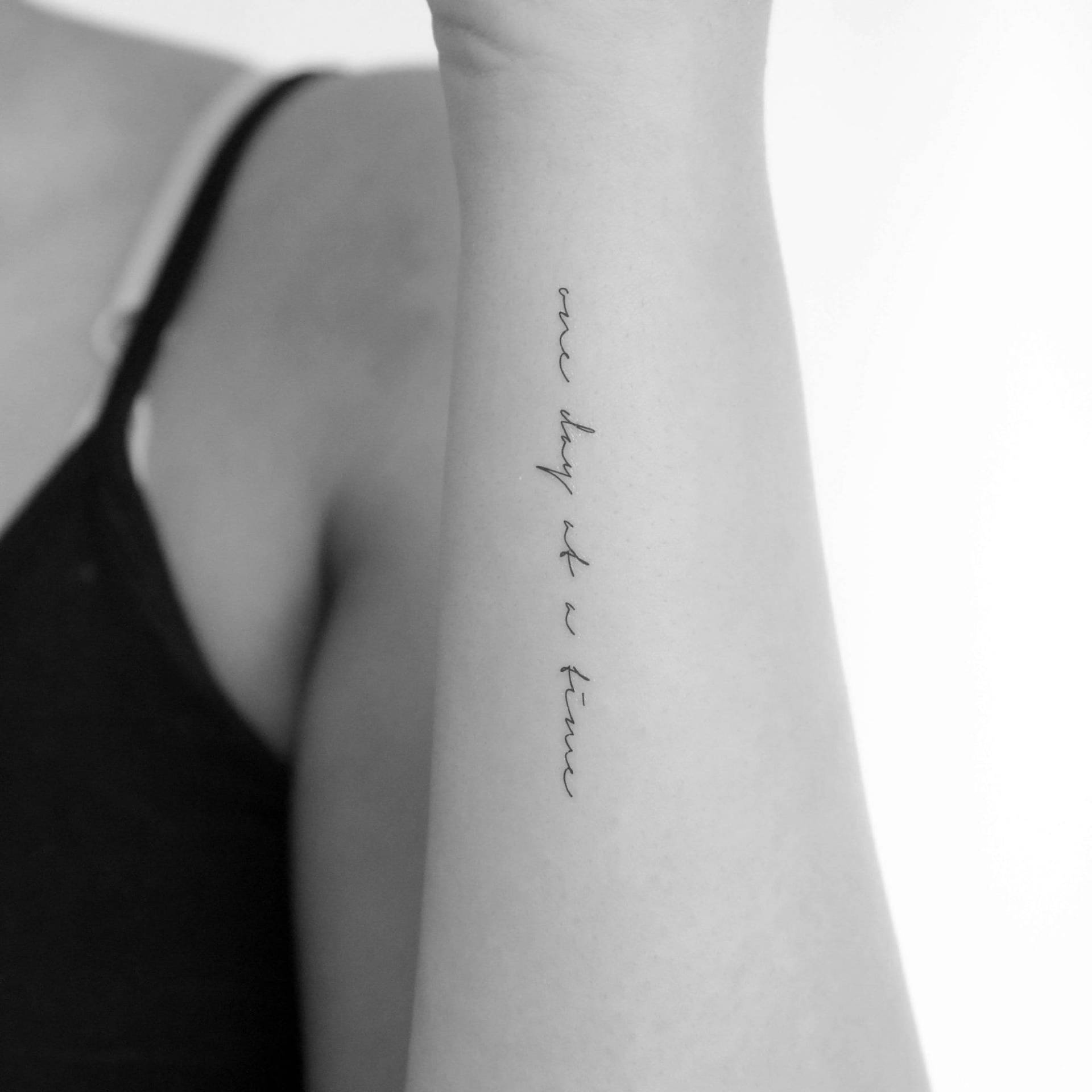 One Day At A Time Temporäres Tattoo | 3Er Set von Tatteco