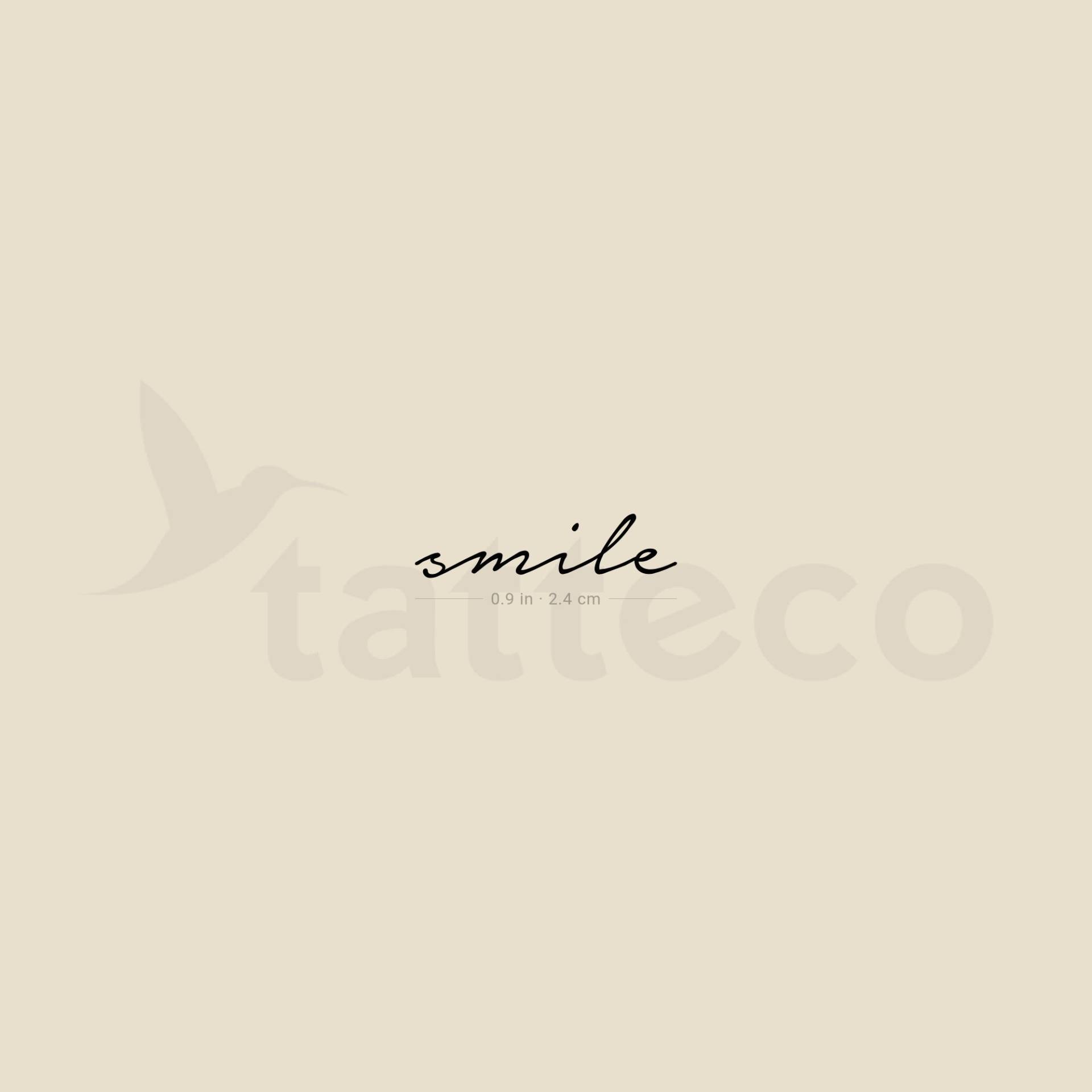 Smile Temporäres Tattoo | 3Er Set von Tatteco