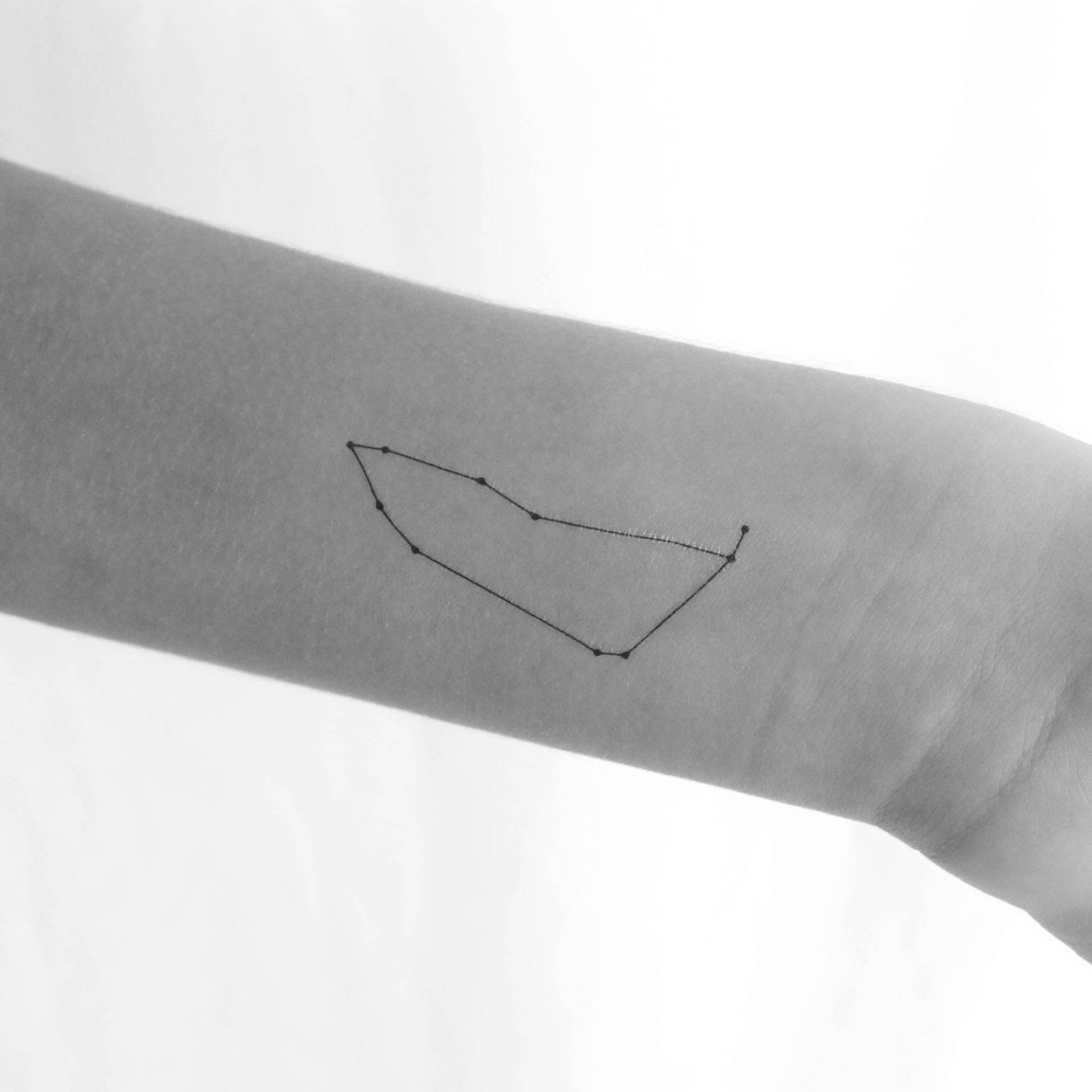 sternbild Capricornus Temporäres Tattoo | 3Er Set sternbild Capricornus Temporäres Tattoo | 3Er Set von Tatteco