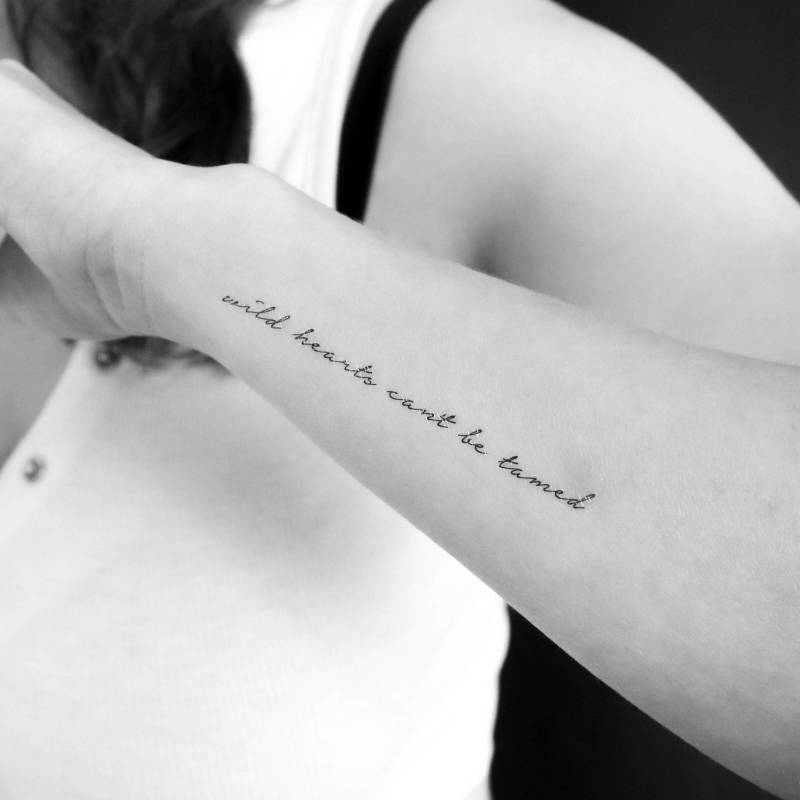 Wilde Herzen Can't Be Tamed Temporäres Tattoo | 3Er Set von Tatteco