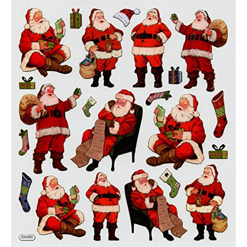 Multicolored Stickers-Traditional Santa Multicolored Stickers-Traditional Santa von Tattoo King