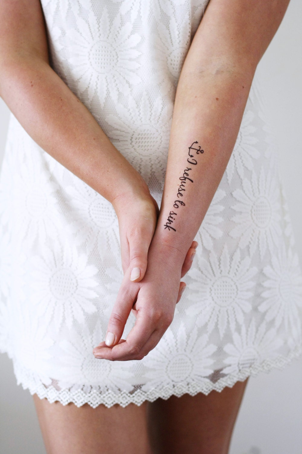 Ich Weigere Mich Temporäres Tattoo Anker | Zubehör Seemann Geschenkidee Matrose Geschenk von Tattoorary