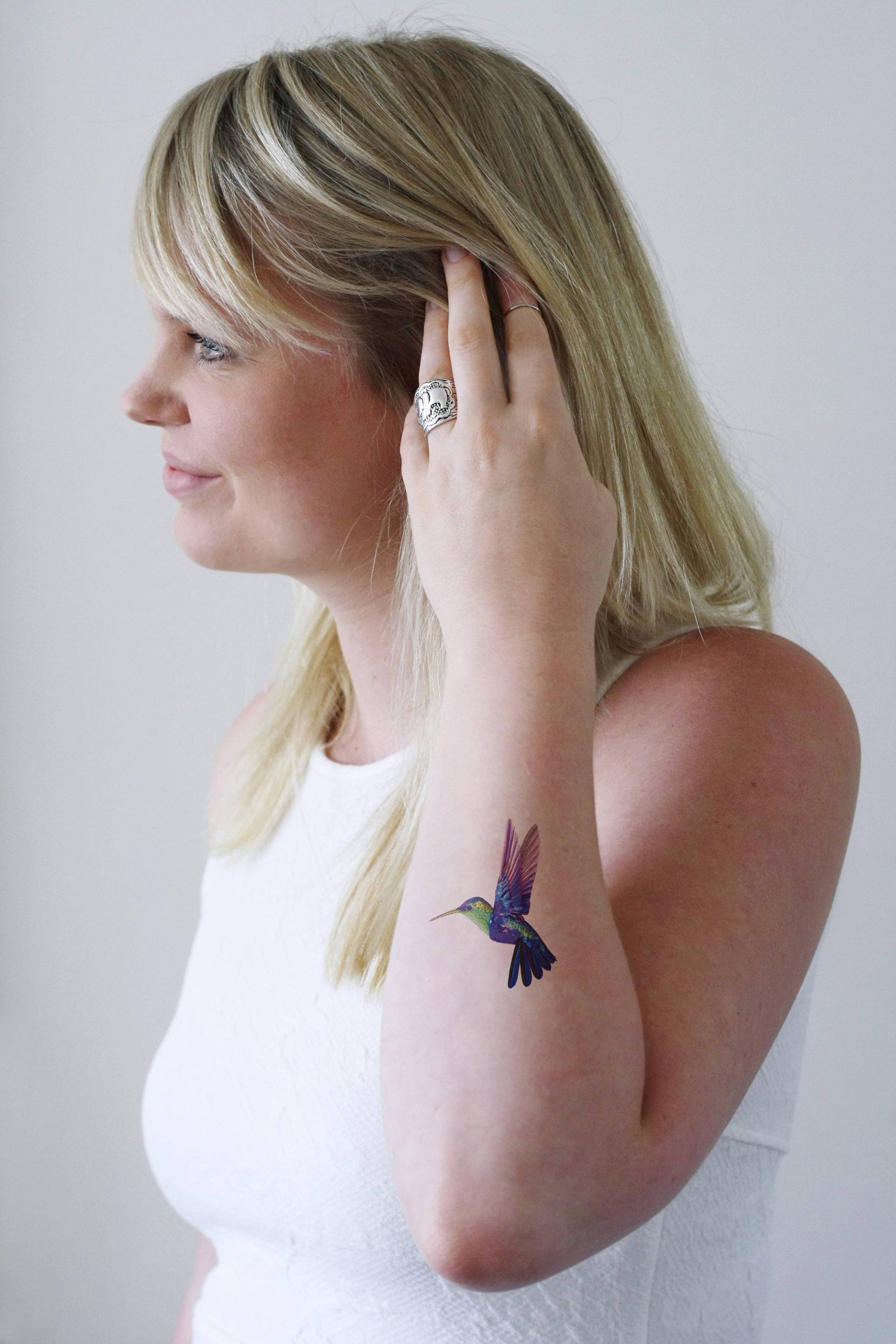 Kolibri Temporäres Tattoo | Vogel Boho Boho Geschenk von Tattoorary