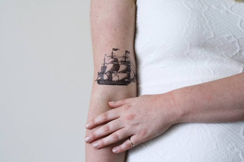 Schiff Temporäres Tattoo | Vintage Boot Matrose Maritimes Geschenk von Tattoorary