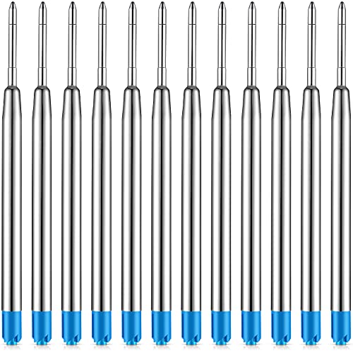 30 Stück Kugelschreiber, nachfüllbar, Ersatzminen aus Metall, Nachfüllpackung, Kugelschreiber, Blau von Tatuo