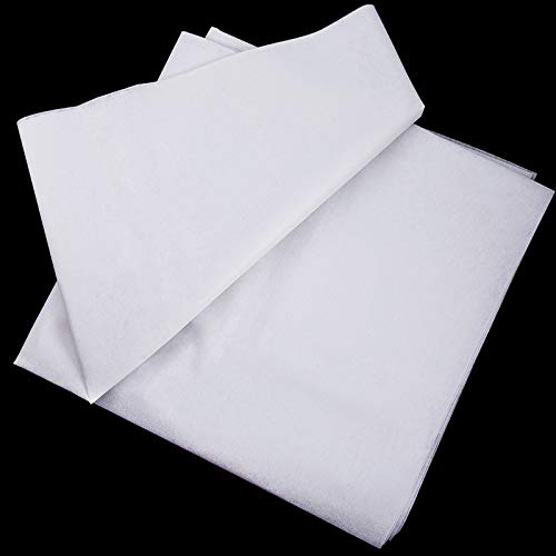 Tatuo Schmelzbarer Schnittstoff Vlies Aufbügel Leichter schmelzbar Aufbügeln Schnittstoff für Nähen Handwerk (Weiß, 90 cm Breit x 3 Meter) von Tatuo