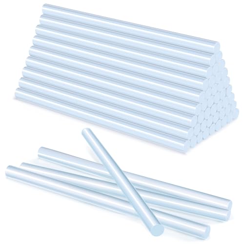 Tatxmalv 50 Stück Heiβkleber Klebestifte, 11 x 200 mm Heißklebesticks, Transparent Heißklebepistole Sticks, Klebesticks für Heißklebepistole Reparieren, zum Kleben von Keramik, Basteln (11 * 200) von Tatxmalv