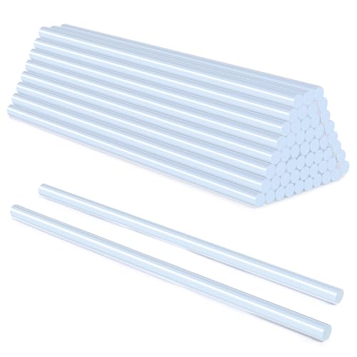 Tatxmalv 50 Stück Heiβkleber Klebestifte, 7 x 200 mm Heißklebesticks, Transparent Heißklebepistole Sticks, Klebesticks für Heißklebepistole Reparieren, zum Kleben von Keramik, Basteln (7 * 200) von Tatxmalv