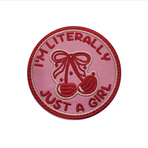 Tavashome Aufnäher mit der Aufschrift "I'm Literally Just A Girl", 7,6 cm (Hakenschlaufe) von Tavashome
