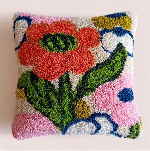 43Cmx43Cm Für Kinder Und Erwachsene, Flower Diy Tier Landschaft Knüpfkissen Stickkissen Knüpfset Mit Bedruckter Leinwand Knüpfpackung Zum Selber Knüpfen Teppich Latch Hook Kits 43Cmx43Cm Für Kinder Und Erwachsene, Flower Diy Tier Landschaft Knüpfkissen Stickkissen Knüpfset Mit Bedruckter Leinwand Knüpfpackung Zum Selber Knüpfen Teppich Latch Hook Kits von Taxpy