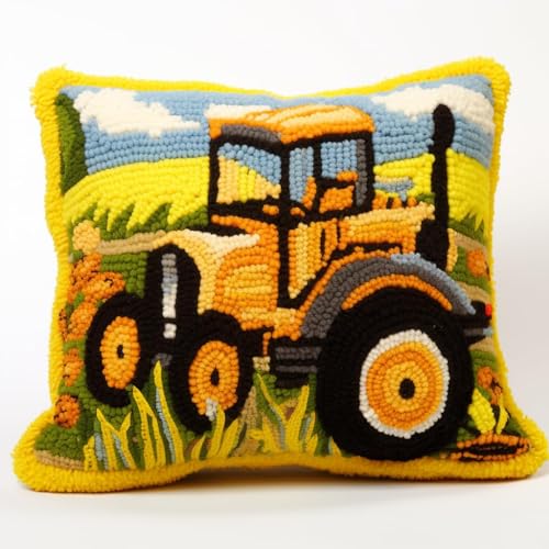 Diy Knüpfkissen Set Karikatur Traktor Anf?nger Verschluss Haken Kits,Stickerei Handwerk Kissenbezug Verschluss Haken Kissenbezug 17X17In B Diy Knüpfkissen Set Karikatur Traktor Anf?nger Verschluss Haken Kits,Stickerei Handwerk Kissenbezug Verschluss Haken Kissenbezug 17X17In B von Taxpy