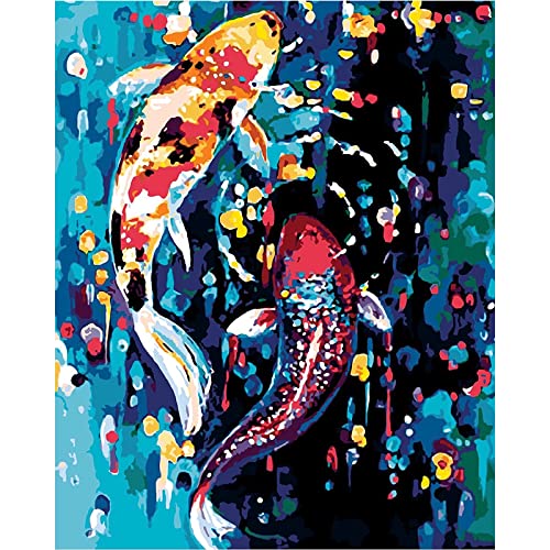 Diy Ölgemälde Nach Zahlen Fisch Tiere Auf Leinwand Handgefertigte Diy Bilder Heimdekoration Kunst, Rahmen Zum Selbermachen, 40 X 50 Cm Malen Nach Zahlen Kits Für Erwachsene Anfänger, Creative Diy Di Diy Ölgemälde Nach Zahlen Fisch Tiere Auf Leinwand Handgefertigte Diy Bilder Heimdekoration Kunst, Rahmen Zum Selbermachen, 40 X 50 Cm Malen Nach Zahlen Kits Für Erwachsene Anfänger, Creative Diy Di von Taxpy