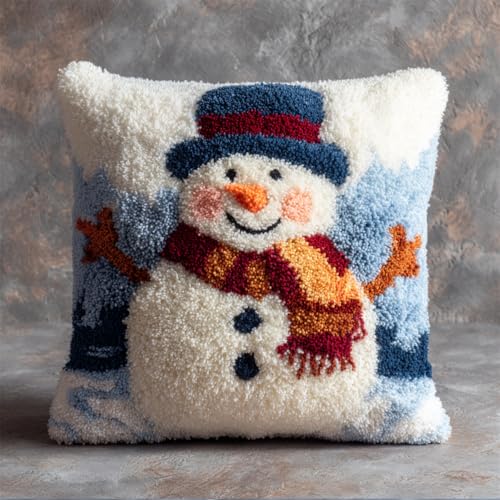 Taxpy 43X43Cm Diy Knüpfkissen Zum Selber Knüpfen Knüpfhaken-Set Schneemann Winter Schnee Süße Tiere,3D-Kissen,Materialien,Paketbezug,Knüpfhaken-Set,Kissen-Stickset,Bastel- Und Heimdekoration Taxpy 43X43Cm Diy Knüpfkissen Zum Selber Knüpfen Knüpfhaken-Set Schneemann Winter Schnee Süße Tiere,3D-Kissen,Materialien,Paketbezug,Knüpfhaken-Set,Kissen-Stickset,Bastel- Und Heimdekoration von Taxpy