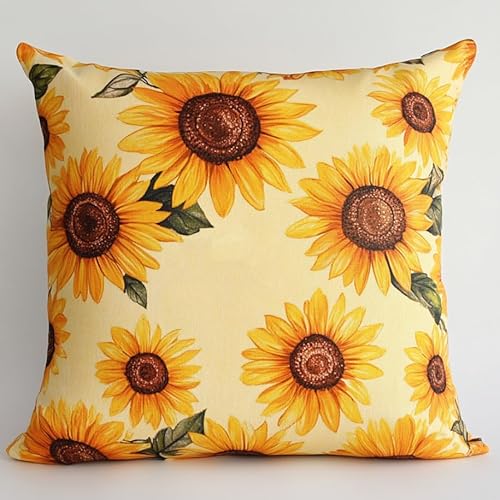 Taxpy DIY Knotting Set, Sonnenblume Latch Cushion with Pre-Print Cushion Cover, Knüpfen Set Kissen Knüpfen Handarbeit Kissen Knüpfset Mit Anleitung 43x43cm von Taxpy