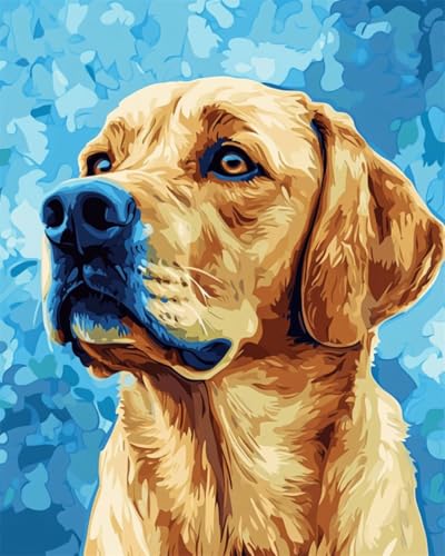 Taxpy DIY Malen Nach Zahlen Set（Kein Rahmen） 30x40cm Cartoon-Hundetier Digitales Malen Nach Zahlen Auf Leinwand Für Anfänger，Erwachsene，Als Geschenk，Wanddekoration Für Zuhause von Taxpy