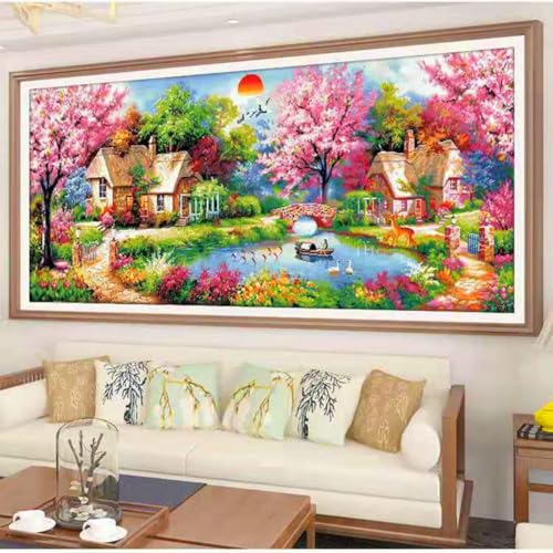 Taxpy DIY Sticken Set Perlenstickerei-Set „Fantasy-Architektur“,Anime-Landschaft,Diy-Perlenstickerei,Gestempeltes Perlen-Kreuzstich-Set,Geschenk Für Freunde 150x60cm Taxpy DIY Sticken Set Perlenstickerei-Set „Fantasy-Architektur“,Anime-Landschaft,Diy-Perlenstickerei,Gestempeltes Perlen-Kreuzstich-Set,Geschenk Für Freunde 150x60cm von Taxpy