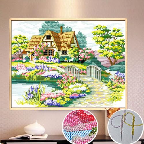 Taxpy DIY Sticken Set Perlenstickerei-Set Für Ländliche Landschaften,Kreuzstich,Perlenstickerei,Diy-Wandbehang,3D-Perlenset 30x40cm Taxpy DIY Sticken Set Perlenstickerei-Set Für Ländliche Landschaften,Kreuzstich,Perlenstickerei,Diy-Wandbehang,3D-Perlenset 30x40cm von Taxpy
