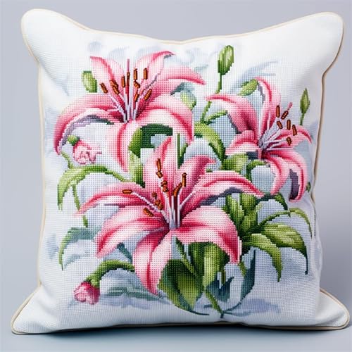 Taxpy DIY knüpfen set erwachsene Rosa Blumen Kissenbezug zum Selbermachen für Anfänger und Erwachsene, Geschenke für Familie, Freunde, Handarbeiten 17x17in A Taxpy DIY knüpfen set erwachsene Rosa Blumen Kissenbezug zum Selbermachen für Anfänger und Erwachsene, Geschenke für Familie, Freunde, Handarbeiten 17x17in A von Taxpy