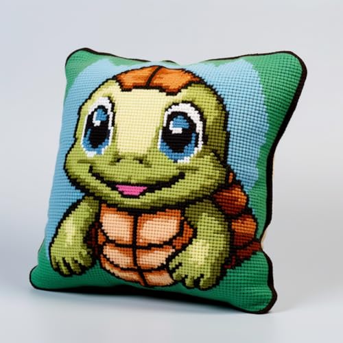 Taxpy DIY knüpfkissen mit vordruck Cartoon-Schildkröte-Tier-DIY-Kissenbezug-Set für Erwachsene,Bastelsets mit bedruckter Leinwand 17x17in Taxpy DIY knüpfkissen mit vordruck Cartoon-Schildkröte-Tier-DIY-Kissenbezug-Set für Erwachsene,Bastelsets mit bedruckter Leinwand 17x17in von Taxpy