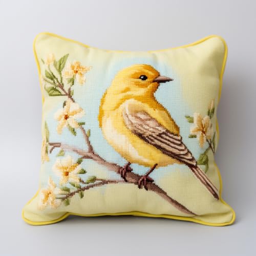 Taxpy Diy Knüpfen Set Kanarienvogel-Tier-Knüpf-Sets Für Anfänger, Erwachsene, Teenager, Stick-Sets, Heimdekoration 17x17in Taxpy Diy Knüpfen Set Kanarienvogel-Tier-Knüpf-Sets Für Anfänger, Erwachsene, Teenager, Stick-Sets, Heimdekoration 17x17in von Taxpy