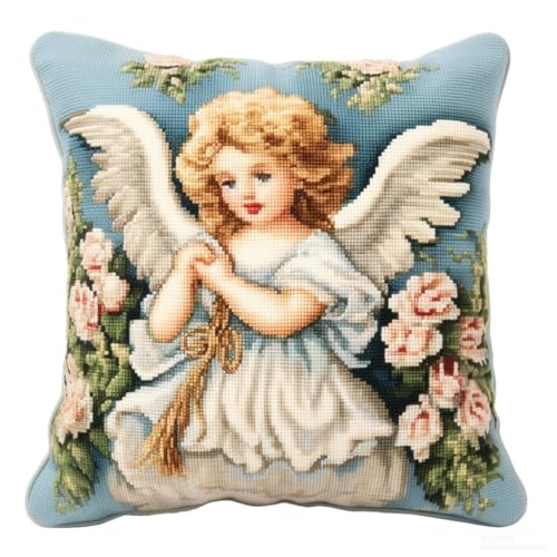 Taxpy Diy Knüpfkissen Mit Vordruck Niedlicher Kleiner Engel Kreuzstich Sofakissenbezug Mit Riegelhaken Werkzeug Für Kinder Und Erwachsene 17X17In B Taxpy Diy Knüpfkissen Mit Vordruck Niedlicher Kleiner Engel Kreuzstich Sofakissenbezug Mit Riegelhaken Werkzeug Für Kinder Und Erwachsene 17X17In B von Taxpy