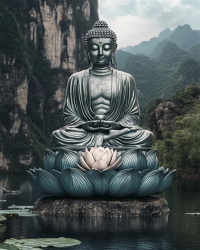 Taxpy Diy Kreuzstichset Mit Perlen Lotus-Buddha-Statue,Perlenstickerei-Set,Fantasie-Buddha-Statue,Perlen-Kreuzstich,Perlenstickerei,Diy-Wandbehang,3D-Perlen-Set 40x50cm Taxpy Diy Kreuzstichset Mit Perlen Lotus-Buddha-Statue,Perlenstickerei-Set,Fantasie-Buddha-Statue,Perlen-Kreuzstich,Perlenstickerei,Diy-Wandbehang,3D-Perlen-Set 40x50cm von Taxpy