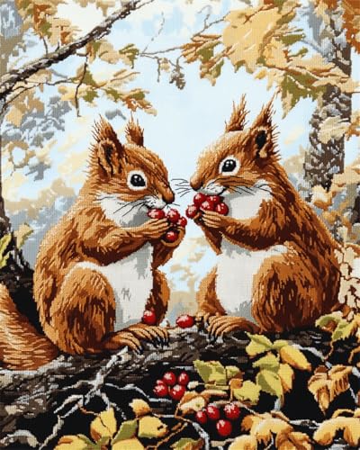 Taxpy Diy Perlenstickerei Set Cartoon-Eichhörnchen-Perlenstickerei-Set,Fantasie-Tiere,Perlen-Kreuzstich,Perlenstickerei,Diy-Wandbehang,3D-Perlen-Set 40x50cm Taxpy Diy Perlenstickerei Set Cartoon-Eichhörnchen-Perlenstickerei-Set,Fantasie-Tiere,Perlen-Kreuzstich,Perlenstickerei,Diy-Wandbehang,3D-Perlen-Set 40x50cm von Taxpy