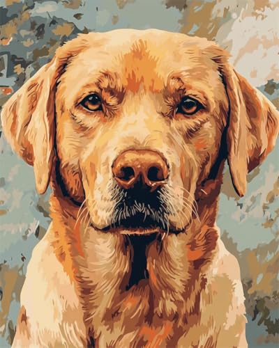 Taxpy Diy Perlenstickerei Set Labrador Retriever Hund Tier Perlen-Kreuzstich, Perlenstickerei, Diy-Wandbehang, 3D-Perlens-Set 30x40cm von Taxpy