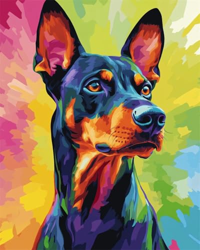 Taxpy Diy Stickbilder Erwachsene Dobermann Pinscher Hund Tier Perlen-Kreuzstich-Stickset, Rocailles-Perlens, Nadelspitze, Handarbeit 40x50cm Taxpy Diy Stickbilder Erwachsene Dobermann Pinscher Hund Tier Perlen-Kreuzstich-Stickset, Rocailles-Perlens, Nadelspitze, Handarbeit 40x50cm von Taxpy