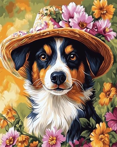 Taxpy Diy Stickbilder Erwachsene Fantasie-Hundetier Perlen-Kreuzstich-Stickset, Rocailles-Perlens, Nadelspitze, Handarbeit 40x50cm Taxpy Diy Stickbilder Erwachsene Fantasie-Hundetier Perlen-Kreuzstich-Stickset, Rocailles-Perlens, Nadelspitze, Handarbeit 40x50cm von Taxpy